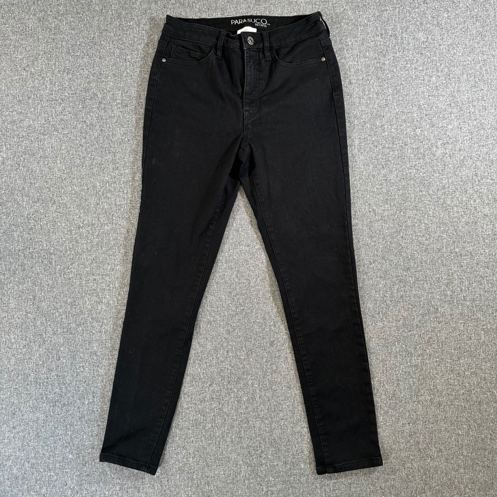 Parasuco Jeans Womens 6 C8205K Black Skinny Stretch Denim High Rise